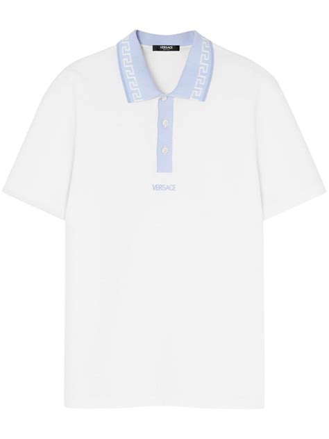 versace collection collar polo|farfetch polo shirts.